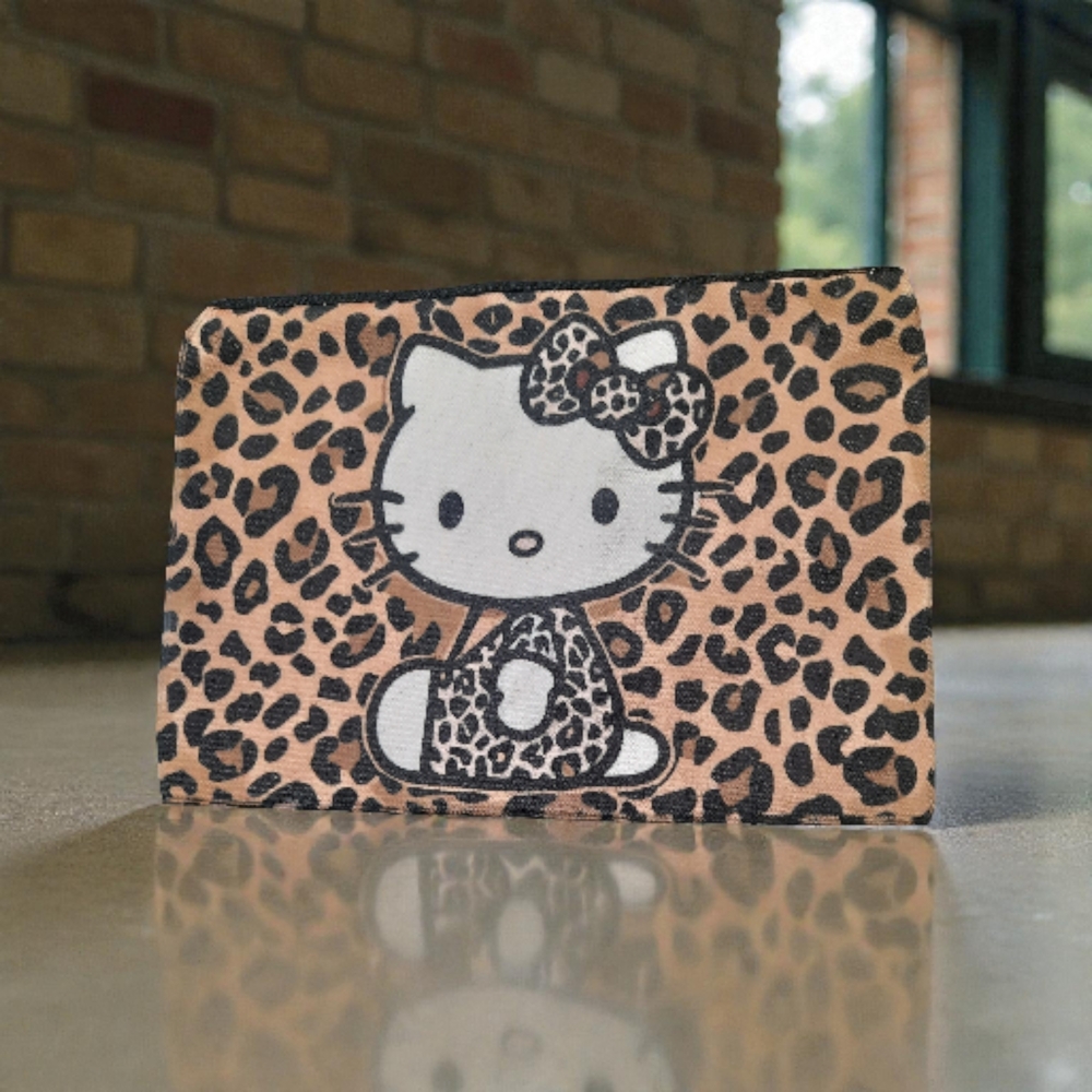 Hello Kitty Tan and Black Leopard Print Kids Bag